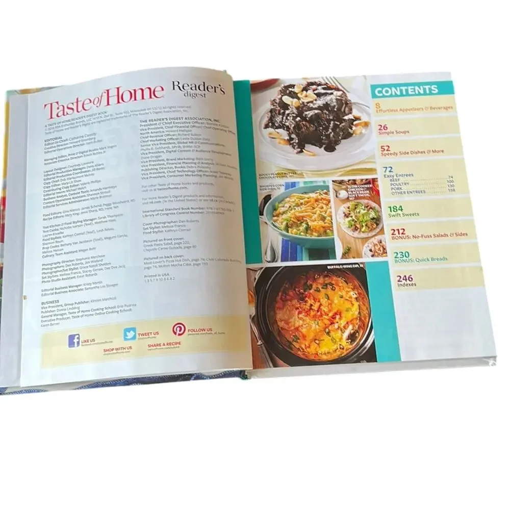 Taste of Home Simple Easy Fast Slow Cooker Cookbook Hardcover